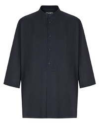 dunkelblaues Langarmhemd von Dolce & Gabbana