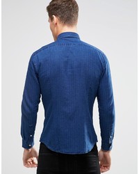 dunkelblaues Langarmhemd von Esprit