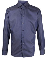 dunkelblaues Langarmhemd von Eton