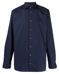 dunkelblaues Langarmhemd von Eton