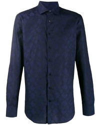 dunkelblaues Langarmhemd von Etro