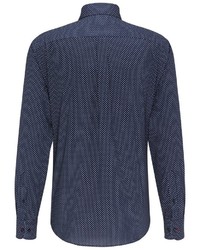 dunkelblaues Langarmhemd von Fynch Hatton