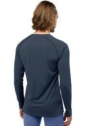 dunkelblaues Langarmhemd von Jack Wolfskin