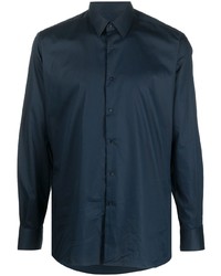 dunkelblaues Langarmhemd von Karl Lagerfeld