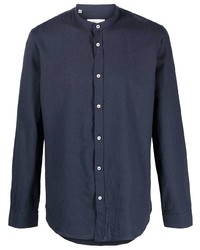 dunkelblaues Langarmhemd von Manuel Ritz
