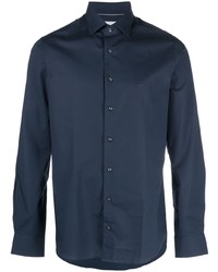 dunkelblaues Langarmhemd von Michael Kors Collection