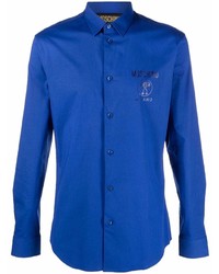 dunkelblaues Langarmhemd von Moschino