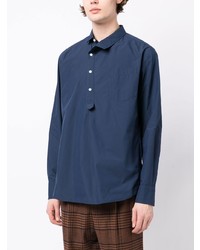 dunkelblaues Langarmhemd von Kolor