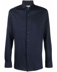 dunkelblaues Langarmhemd von Orian