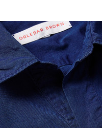 dunkelblaues Langarmhemd von Orlebar Brown