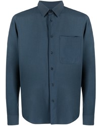 dunkelblaues Langarmhemd von Sandro Paris