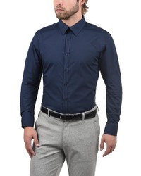 dunkelblaues Langarmhemd von Shine Original