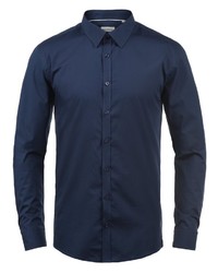 dunkelblaues Langarmhemd von Shine Original
