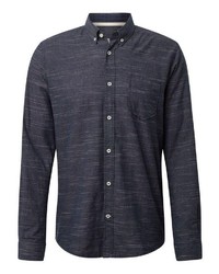 dunkelblaues Langarmhemd von Tom Tailor