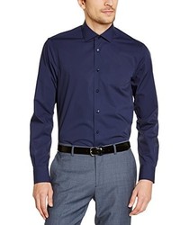 dunkelblaues Langarmhemd von Tommy Hilfiger Tailored