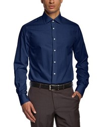 dunkelblaues Langarmhemd von Tommy Hilfiger Tailored