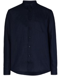 dunkelblaues Langarmhemd von Vilebrequin