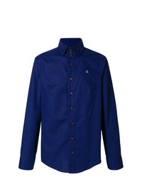 dunkelblaues Langarmhemd von Vivienne Westwood MAN