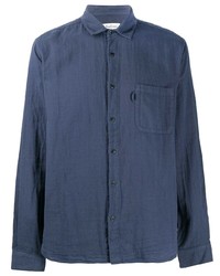 dunkelblaues Langarmhemd von YMC