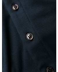 dunkelblaues Langarmshirt mit einer Knopfleiste von Tom Ford