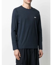 dunkelblaues Langarmshirt von BOSS