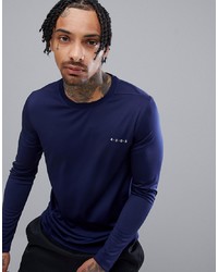 dunkelblaues Langarmshirt von ASOS 4505