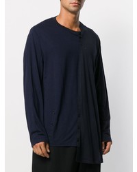 dunkelblaues Langarmshirt von Yohji Yamamoto