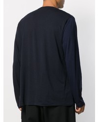 dunkelblaues Langarmshirt von Yohji Yamamoto