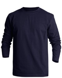 dunkelblaues Langarmshirt von Blakläder