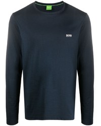 dunkelblaues Langarmshirt von BOSS