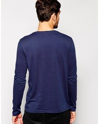 dunkelblaues Langarmshirt von Asos