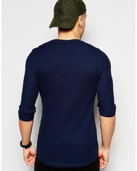 dunkelblaues Langarmshirt von Asos