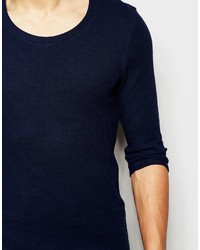 dunkelblaues Langarmshirt von Asos