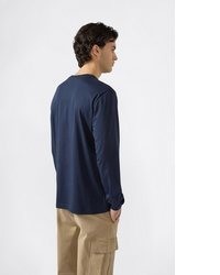 dunkelblaues Langarmshirt von Champion