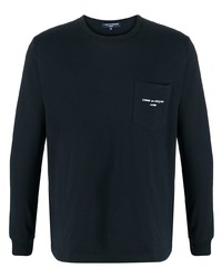 dunkelblaues Langarmshirt von Comme des Garcons Homme