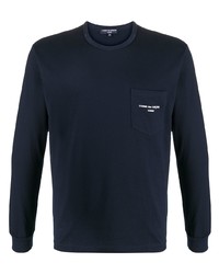 dunkelblaues Langarmshirt von Comme des Garcons Homme