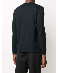 dunkelblaues Langarmshirt von Comme des Garcons Homme