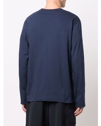 dunkelblaues Langarmshirt von Comme Des Garcons SHIRT