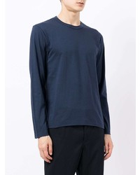 dunkelblaues Langarmshirt von Comme Des Garcons SHIRT