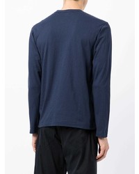 dunkelblaues Langarmshirt von Comme Des Garcons SHIRT