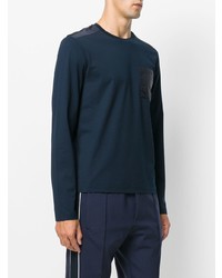 dunkelblaues Langarmshirt von Prada