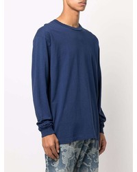 dunkelblaues Langarmshirt von John Elliott