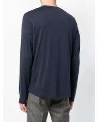 dunkelblaues Langarmshirt von Loro Piana