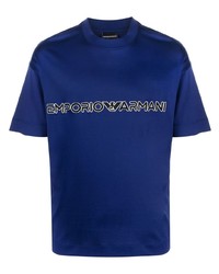 dunkelblaues Langarmshirt von Emporio Armani