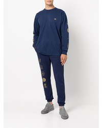 dunkelblaues Langarmshirt von John Elliott