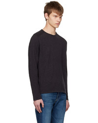 dunkelblaues Langarmshirt von rag & bone