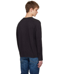 dunkelblaues Langarmshirt von rag & bone