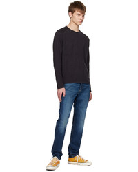 dunkelblaues Langarmshirt von rag & bone