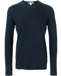 dunkelblaues Langarmshirt von James Perse