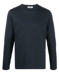 dunkelblaues Langarmshirt von Jil Sander